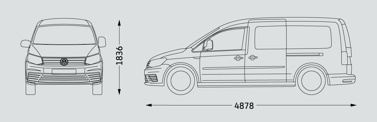 Фольксваген кадди размеры. VW Caddy Maxi чертеж. Volkswagen Caddy 2012 чертеж. Volkswagen Caddy Maxi размер багажника. Volkswagen Caddy Maxi клиренс.