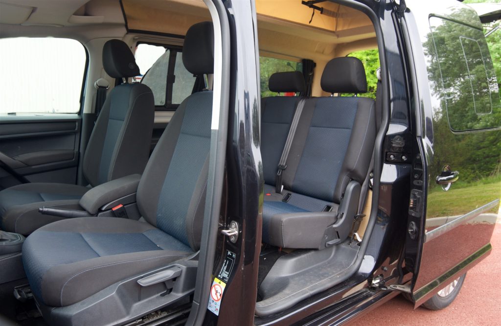 VW Caddy Maxi – Black – Campervan for sale - Love Campers