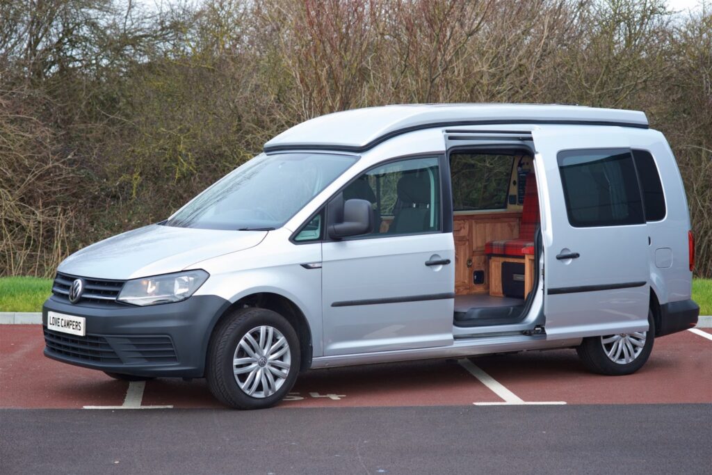 The VW Caddy campervan comes in a petrol option