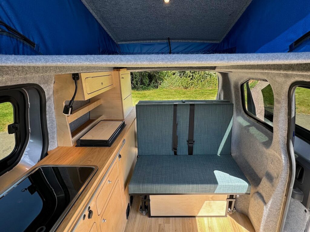 Interior of citroen e-dispatch camper